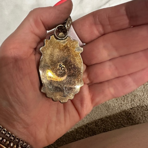 #8 turquoise Sterling silver native made - Picture 2 of 2